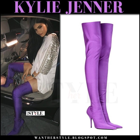 Women’s thigh high sock boot - Picture 3 of 8